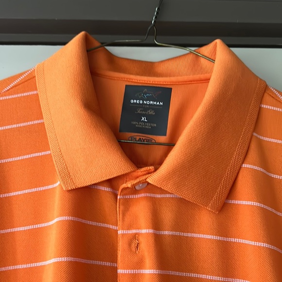 Greg Norman Collection Shirts Greg Norman Play Dry Orange With